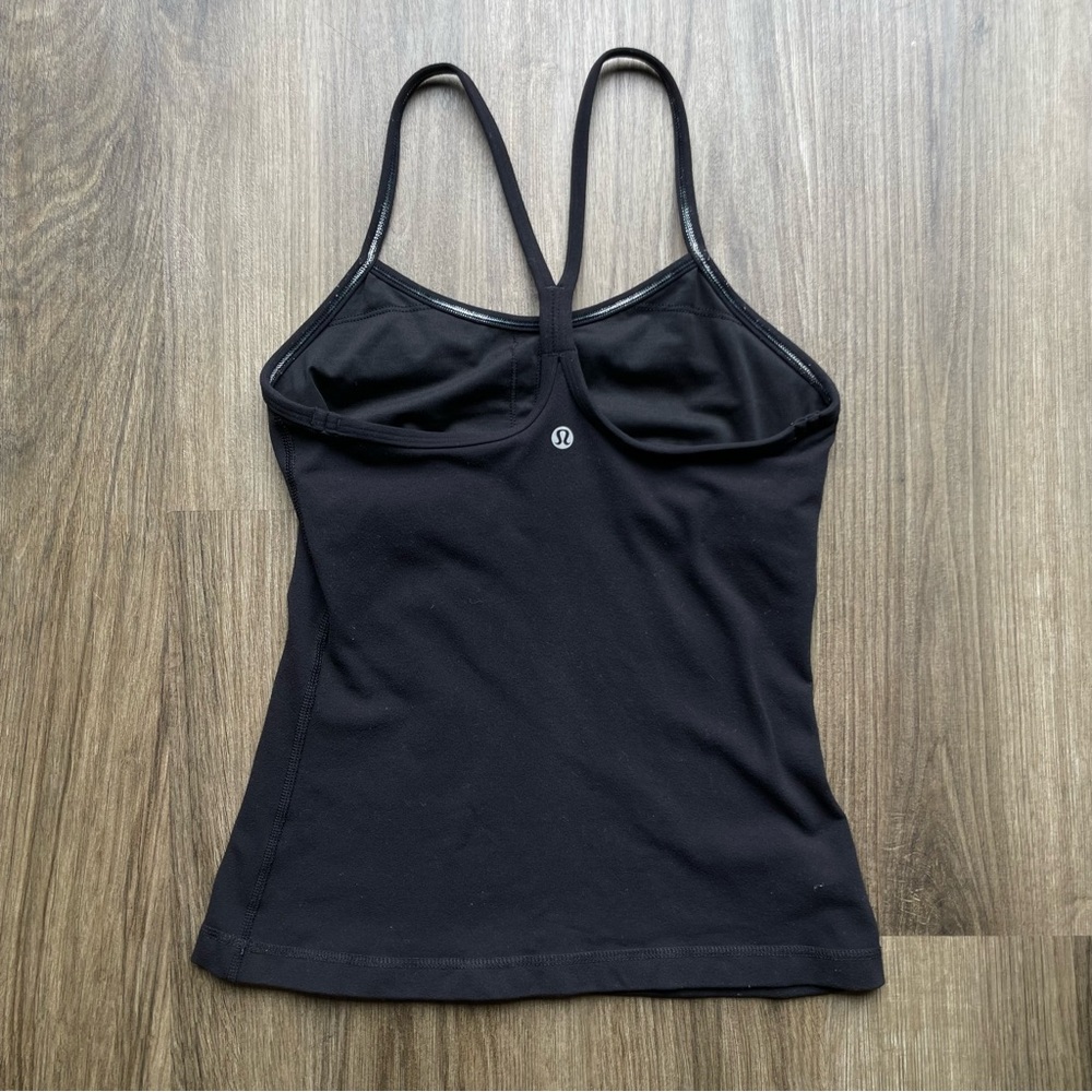 Power Y Lululemon Athletica Tank Top, Black Athletic Shirt